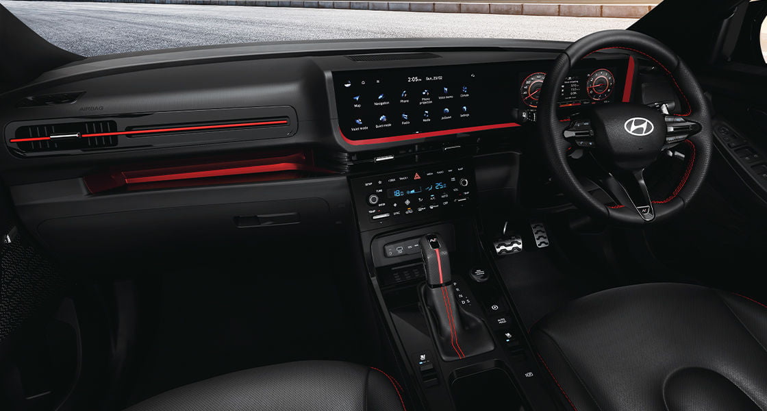 creta n line steering wheel 1 Hyundai CRETA N Line Price - Colour, Interior & Full Features Details